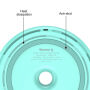 BASEUS draadloze BASEUS draadloze QI lader stijl donut voor Apple iPhone - turquoise