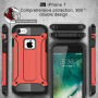 Super bestendige" Armor" hoes voor Apple iPhone 8/7 - rood