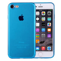 Ultradunne 0,5 mm donkere siliconenhoes voor Apple iPhone 8/7 - blauw