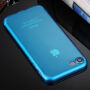 Ultradunne 0,5 mm donkere siliconenhoes voor Apple iPhone 8/7 - blauw