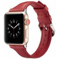 Stijlvolle kunstlederen band voor Apple Watch 42mm / 41mm / 40mm / 38mm - rood