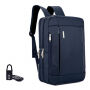 Luxe tas / rugzak voor iPad / MacBook tot 17" - donkerblauw