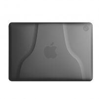 Kunststof deksel met standaard voor MacBook Air 13" - zwart