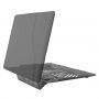 Kunststof deksel met standaard voor MacBook Air 13" - zwart