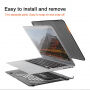 Kunststof deksel met standaard voor MacBook Air 13" - zwart
