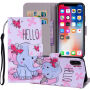 Flipcase voor iPhone XS/iPhone X X - olifant
