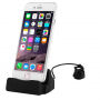 Oplaad- en docking magnetisch station voor iPhone - zwart