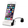 Oplaad- en docking magnetisch station voor iPhone - zilver