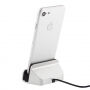 Oplaad- en docking magnetisch station voor iPhone - zilver