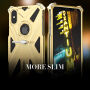 Extreem bestendig deksel met houder voor iPhone XS/iPhone X X - goud