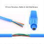 Ethernet CAT-5 RJ45-kabel voor MacBook - 3 m - blauw