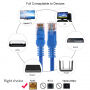 Ethernet CAT-5 RJ45-kabel voor MacBook - 3 m - blauw
