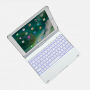 Draaikoffer met toetsenbord voor iPad 9,7" (2017/2018) / Pro 9,7" / Air 1 / 2 - zilver