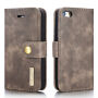 2in1 afneembare koffer voor iPhone 5 / 5S / SE (2016) - bruin