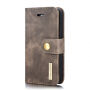 2in1 afneembare koffer voor iPhone 5 / 5S / SE (2016) - bruin