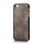 2in1 afneembare koffer voor iPhone 5 / 5S / SE (2016) - bruin