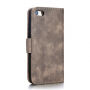 2in1 afneembare koffer voor iPhone 5 / 5S / SE (2016) - bruin