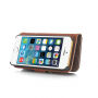 2in1 afneembare koffer voor iPhone 5 / 5S / SE (2016) - bruin