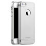 IPAKY elegante hoes voor iPhone 5 / 5S / SE (2016) - zilver