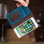 2in1 stijlvolle verwijderbare koffer voor iPhone - 5 / 5S / SE (2016) - blauw