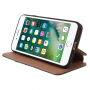 Flip vintage koffer voor iPhone 7/8 - blauw