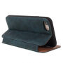 Flip vintage koffer voor iPhone 7/8 - blauw