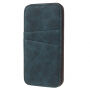 Flip vintage koffer voor iPhone 7/8 - blauw