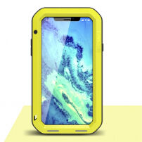 LOVE MEI waterdichte / stofdichte MEI koffer voor iPhone XS/iPhone X X - geel