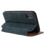 Flip vintage koffer voor iPhone XS/iPhone X X - blauwgroen