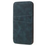 Flip vintage koffer voor iPhone XS/iPhone X X - blauwgroen