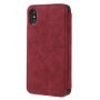 Flip vintage koffer voor iPhone XS/iPhone X X - rood