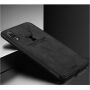 Bekleding met textieloppervlak voor iPhone XS/iPhone X X - zwart