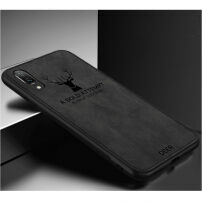 Bekleding met textieloppervlak voor iPhone XS/iPhone X X - zwart