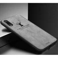 Bekleding met textieloppervlak voor iPhone XS/iPhone X X - grijs