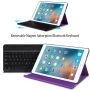Draadloos toetsenbord en hoes voor iPad 9.7" (2017 / 2018) / iPad Lucht - violet
