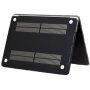 Matte hoes voor MacBook Air 13'' (A1932 / A2179 / A2337) - zwart-goud marmer