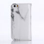 Flipcase voor iPhone 5 / 5S / SE (2016) - wit marmer