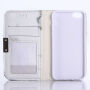 Flipcase voor iPhone 5 / 5S / SE (2016) - wit marmer
