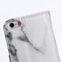 Flipcase voor iPhone 5 / 5S / SE (2016) - wit marmer