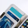 Flipcase voor iPhone 5 / 5S / SE (2016) - wit marmer