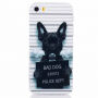 Beschermhoes van zacht kunststof voor de bescherming van iPhone SE (2016) / 5S / 5S / 5 - stoute hond