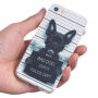 Beschermhoes van zacht kunststof voor de bescherming van iPhone SE (2016) / 5S / 5S / 5 - stoute hond