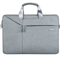 Wiwu stijlvolle draagtas voor iPad tot 13" / MacBook tot 14" - lichtgrijs
