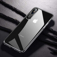 TOTUDESIGN doorzichtige afdekking met camerabescherming voor iPhone XS Max.