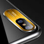 TOTUDESIGN doorzichtige afdekking met camerabescherming voor iPhone XS Max.