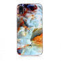 dekking voor iPhone XR - turquoise marmer