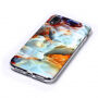 dekking voor iPhone XR - turquoise marmer