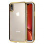 dun deksel met frame voor iPhone XR - goud