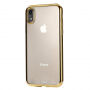 dun deksel met frame voor iPhone XR - goud