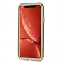 dun deksel met frame voor iPhone XR - goud